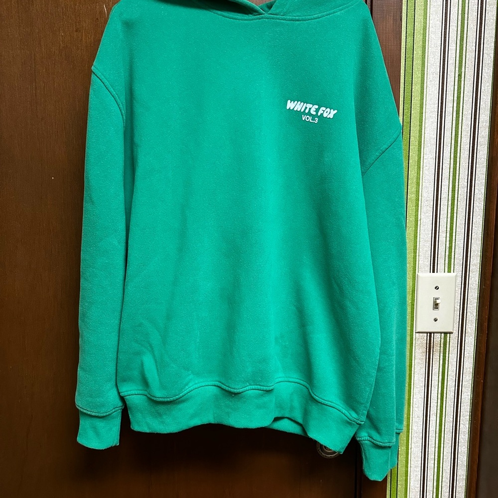 White Fox pre-owned Green hoodie